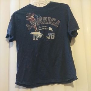 American Eagle blue shirt